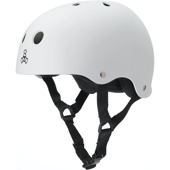 Triple Eight Sweatsaver Helmet-White Rubber