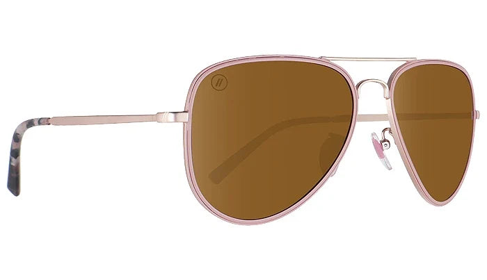 Blenders A- Series Aviators - Classic Mo - Rose Gold  / Amber