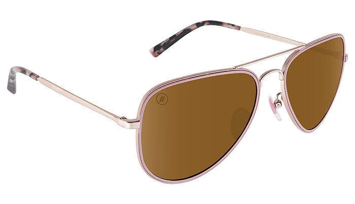 Blenders A- Series Aviators - Classic Mo - Rose Gold  / Amber