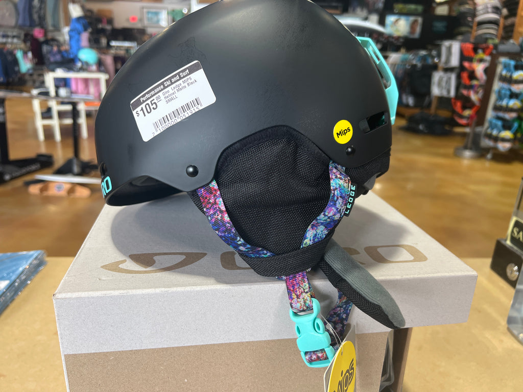 giro snowboard helmet ear pads Giro Ledge FS MIPS Helmet, Matte Black Data Mosh, Small