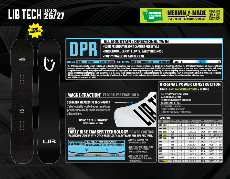 Lib Tech 2027 DPR Snowboard