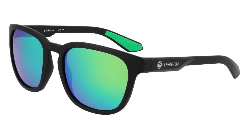 Dragon Dr Dune Ll H20 Polar 007 Matte Black H2O LL Green Ion P Size 55 Sunglasses