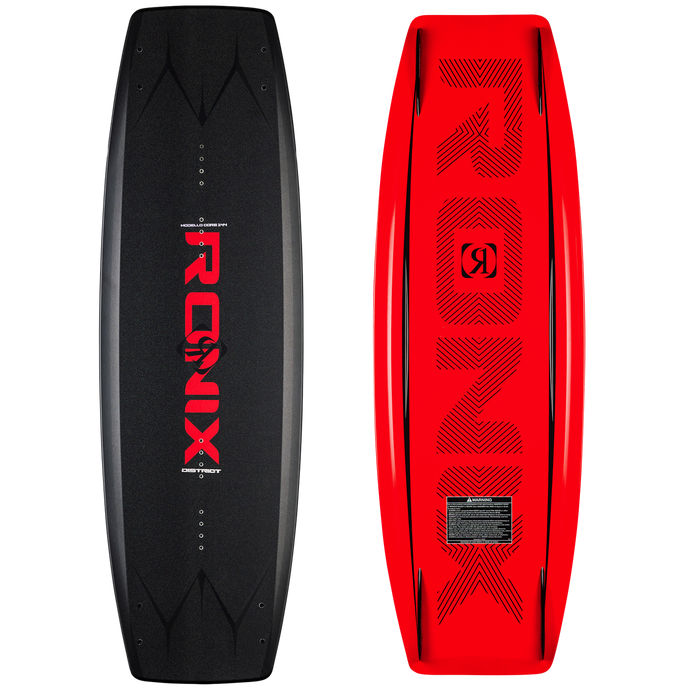 Ronix 2026 District Wakeboard - Modello Core - Metallic / Red