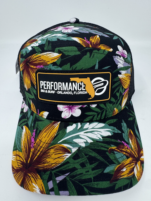 Performance Draftsman Hat Black Floral / Black