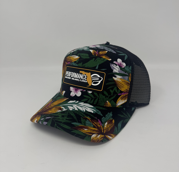 Performance Draftsman Hat Black Floral / Black