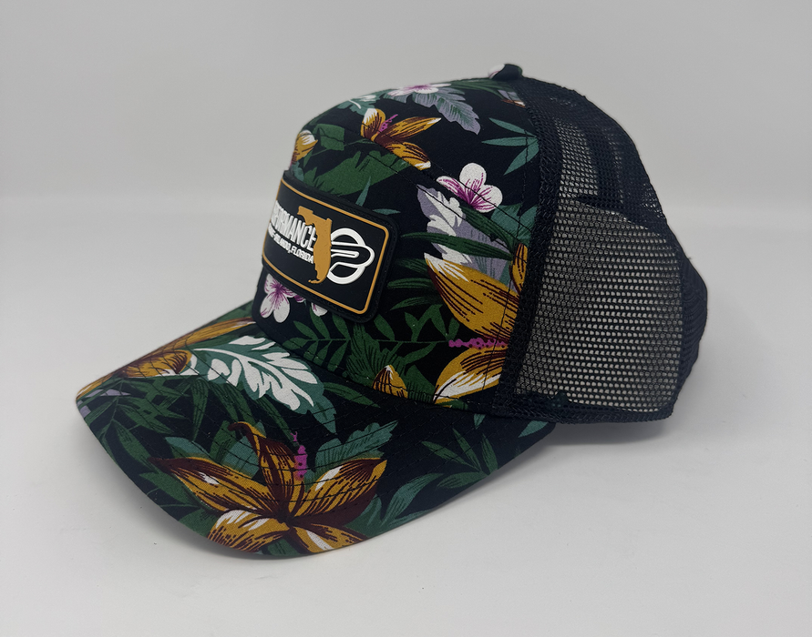 Performance Draftsman Hat Black Floral / Black