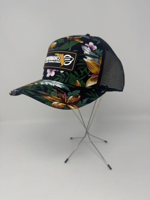 Performance Draftsman Hat Black Floral / Black