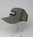 Gray cap with a logo on a gray background