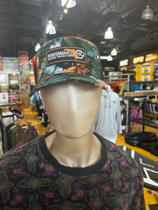 Performance Draftsman Hat Black Floral / Black