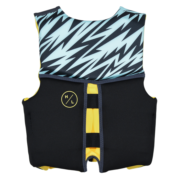 2027 Hyperlite Boys’ Youth Indy CGA Life Vest – Black/Yellow