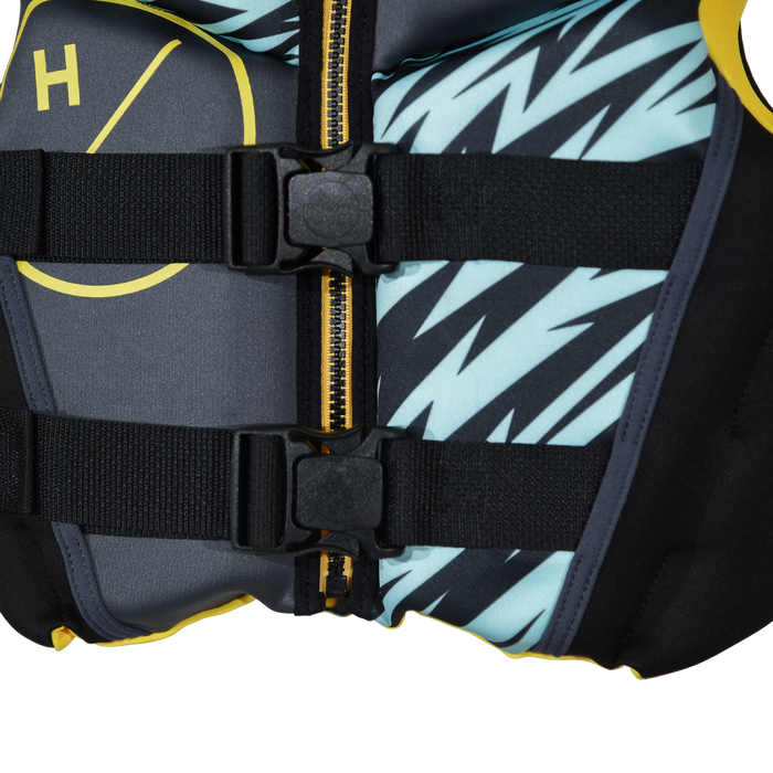 2027 Hyperlite Boys’ Youth Indy CGA Life Vest – Black/Yellow