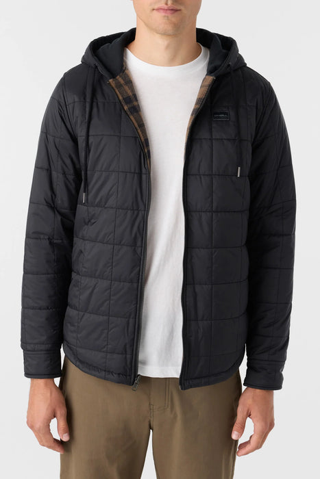 ONeill Glacier Hood Reversible Superfleece Jacket Black