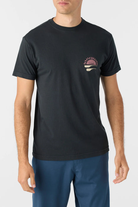 ONeill O'riginals Barrel Ride Modern Fit Tee Dark Charcoal