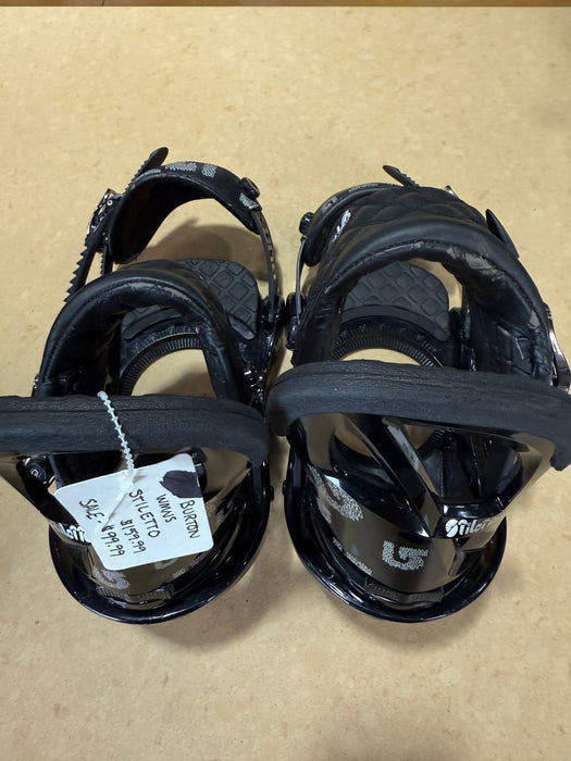 Burton Stiletto Women's Snowboard Bindings - Black - Small