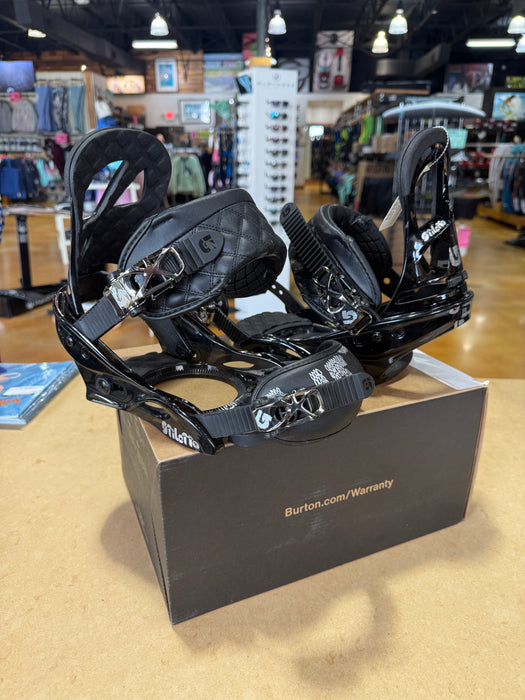 Burton Stiletto Women's Snowboard Bindings - Black - Small