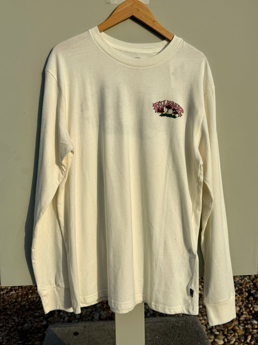 Billabong Theme Arch Long Sleeve T-Shirt- Off White