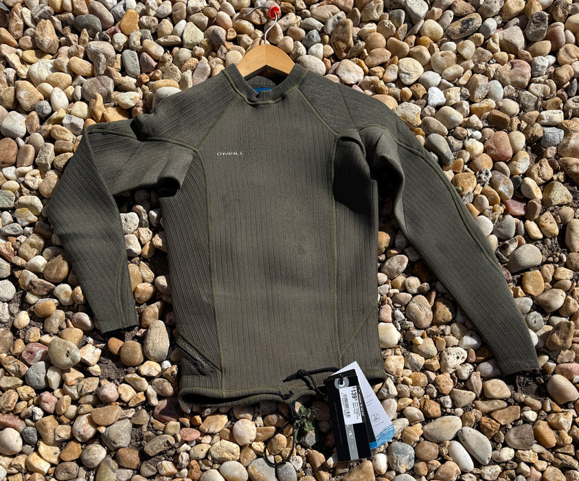 ONeill Hyperfreak Comp-X 2MM Long Sleeve Top -Army