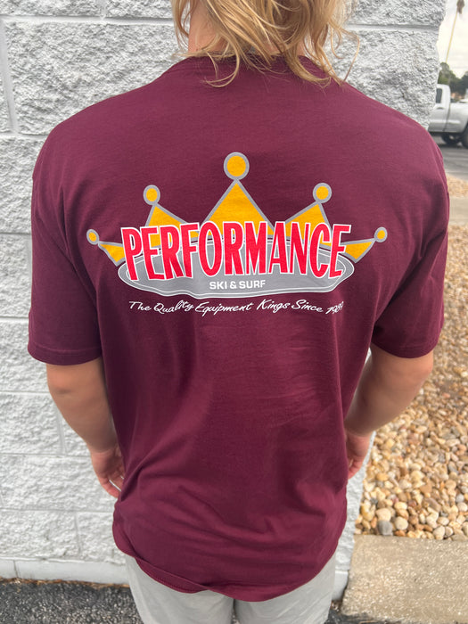 Performance CH Crown Logo Shirt - Burgundy