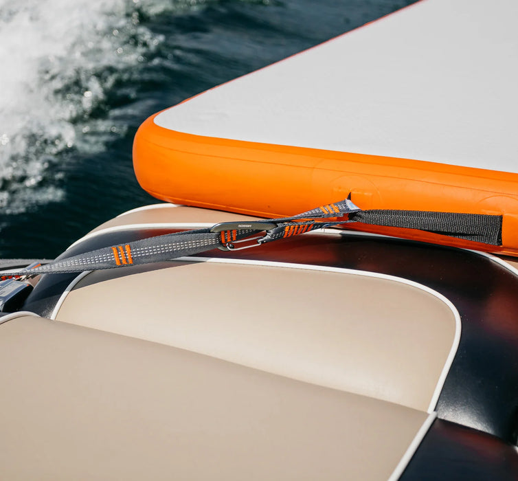 Mission Tie-Down Strap Kit – 2 Adjustable Straps + 4 Quick-Attach Clips for REEF & Inflatable Dock Transport
