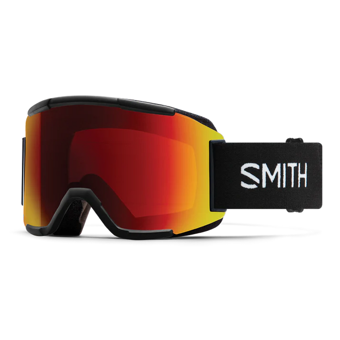 Smith Goggles Squad Black Chromapop Sun Red Mirror