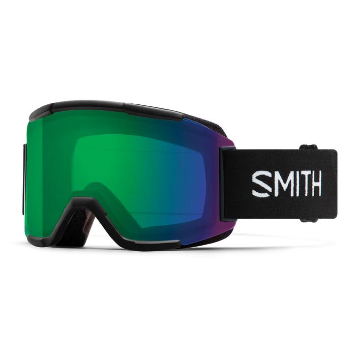 Smith Goggles Squad Black Chromapop Everyday Green Mirror