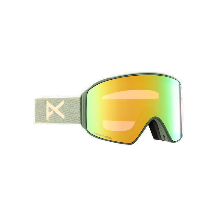 Anon M4 Cylindrical Goggle Hedge / Perceive Variable Green + Bonus Lens + MFI Face Mask