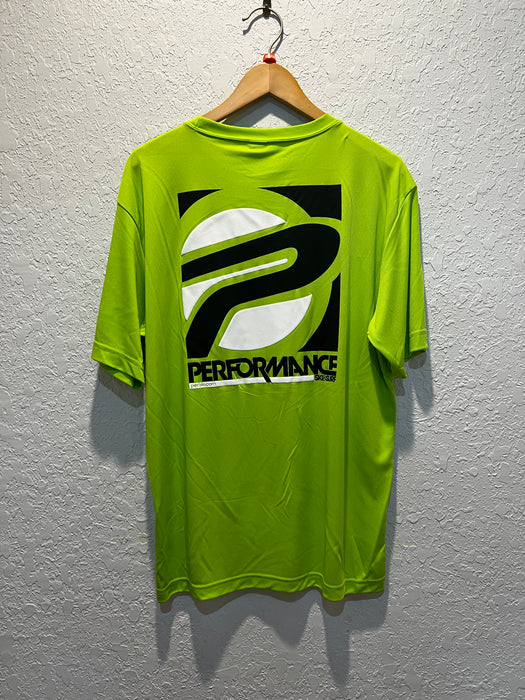 Performance Ski and Surf Mens Dryfit Short Sleeve Shirt Neon Green