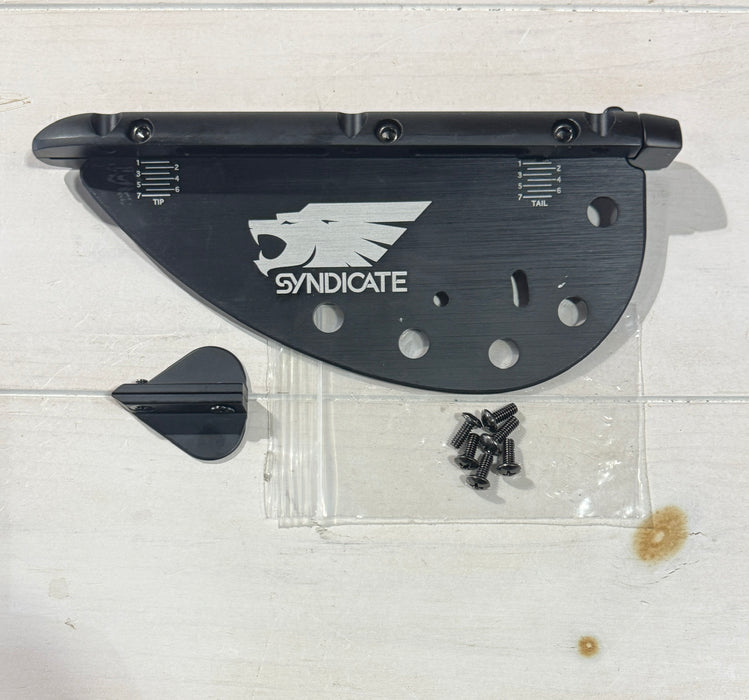 HO Syndicate Adjustable Polished Black Nickle Fin Assembly