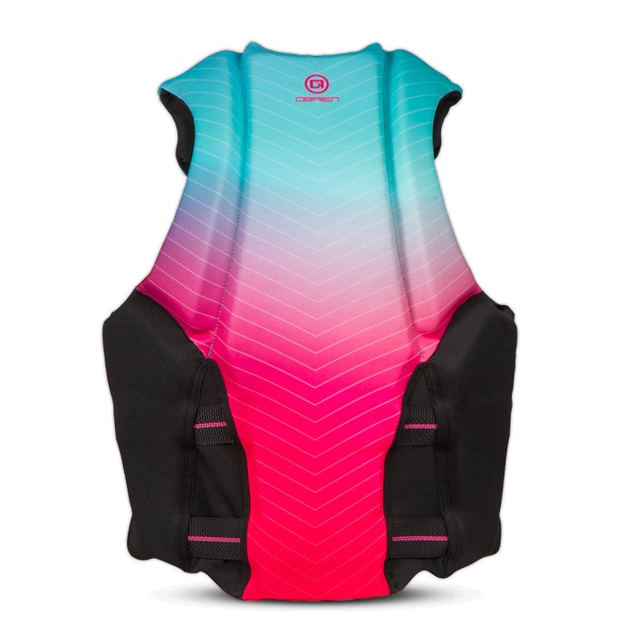 Obrien Womens Aviator Life Vest (Pink/Aqua) -