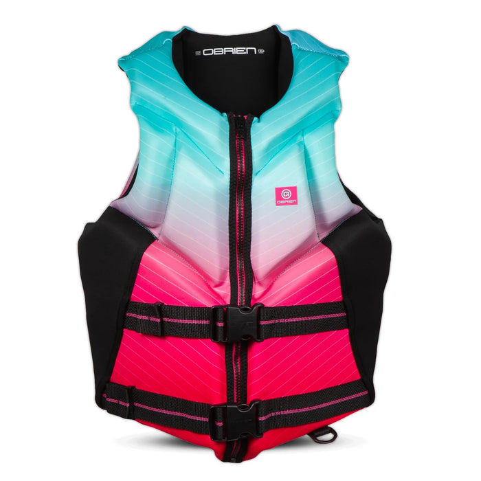 Obrien Womens Aviator Life Vest (Pink/Aqua) -
