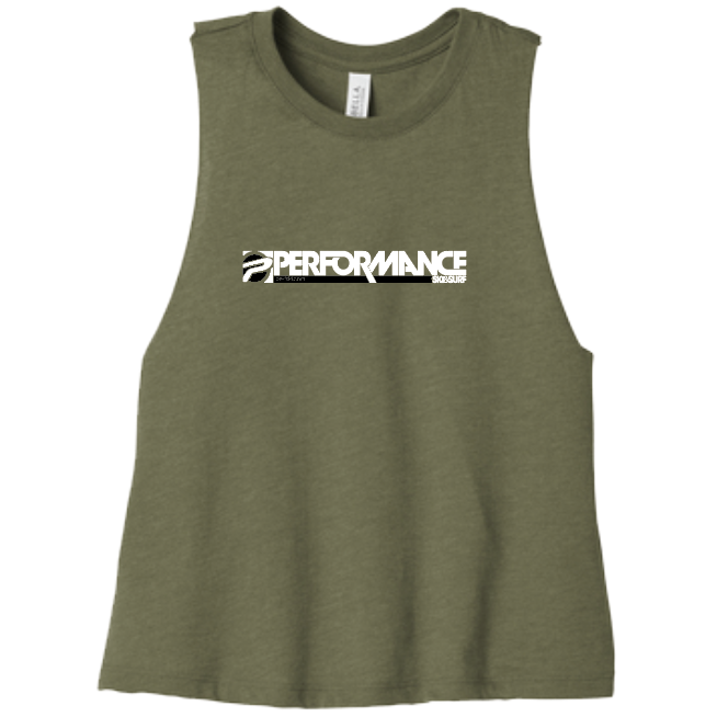 Performance Ski and Surf Womens Crop Top T-Shirt