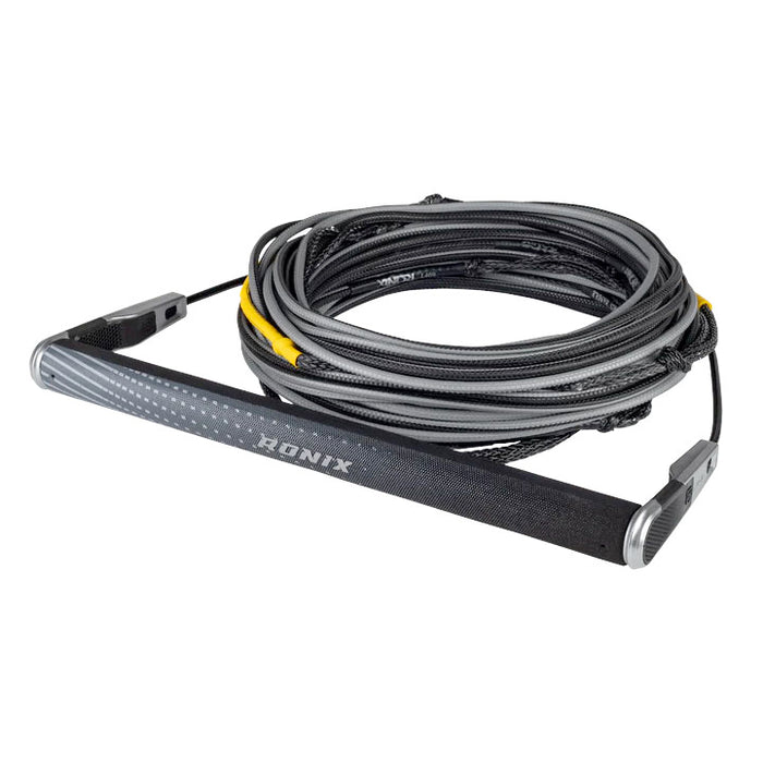 Ronix 2026 One Combo - Hide Grip 1.25 in. Dia. w/80 ft. 5-Sect. R8 Rope - Chrome / Black