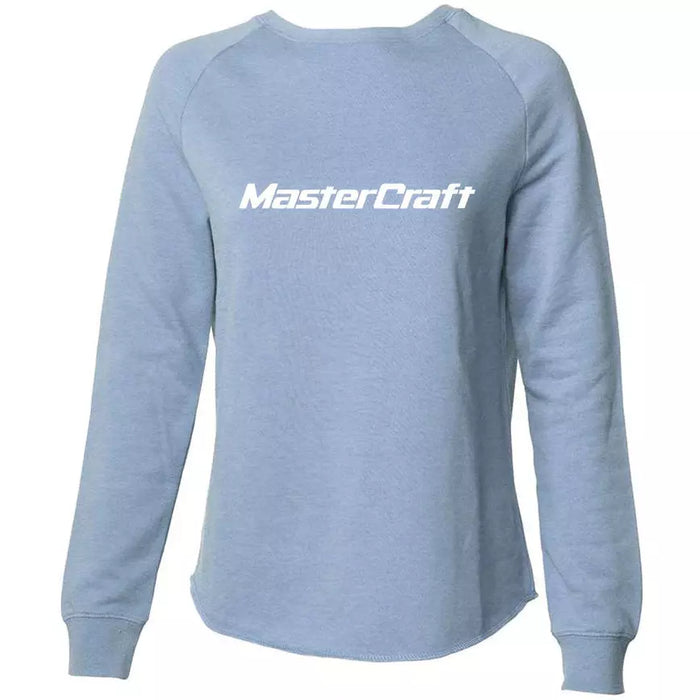 MasterCraft Classic Logo Women's Crewneck Sweatshirt Misty Blue
