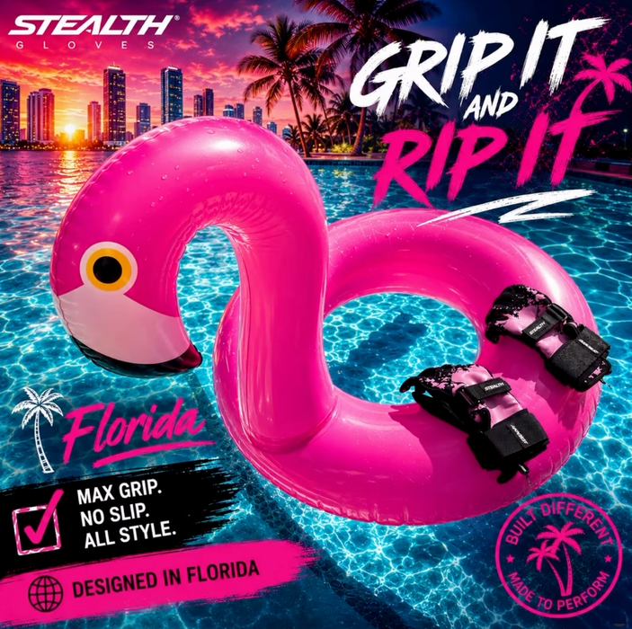 Stealth Kevlar - Bubblegum Pink Waterski Gloves