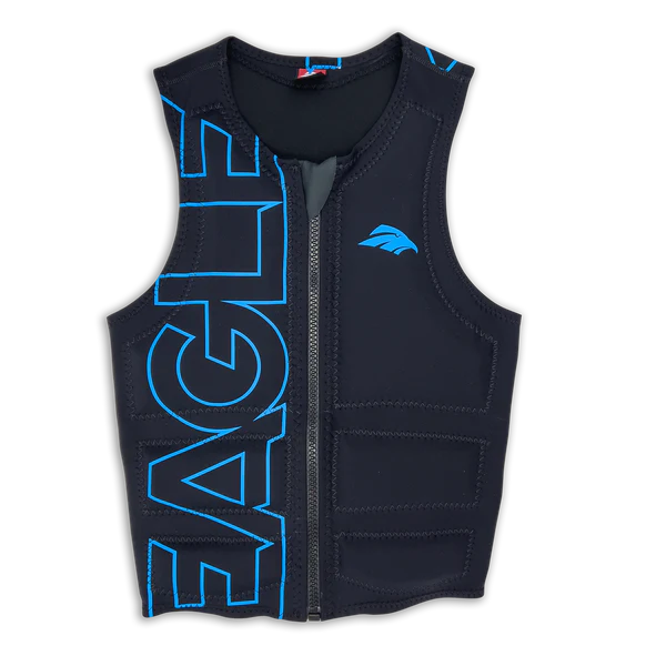 Eagle Jr Pro Logo Highlight Vest Black - Blue