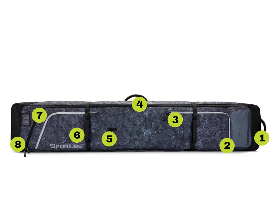 Sportube Prospector™ Padded Board / Ski Wheelie Bag – 171cm