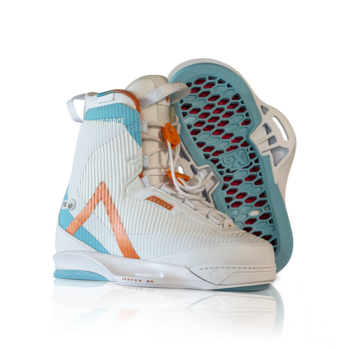 Liquid Force 2027 Vertex 6X Wakeboard Binding - White