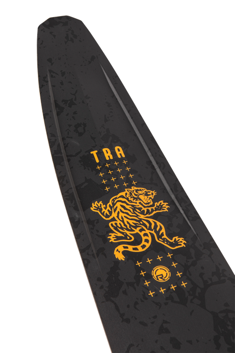 Radar 2027 Boy's Total Radar Awesomeness (T.R.A.) Slalom Ski (Matte Black / Tiger Yellow)