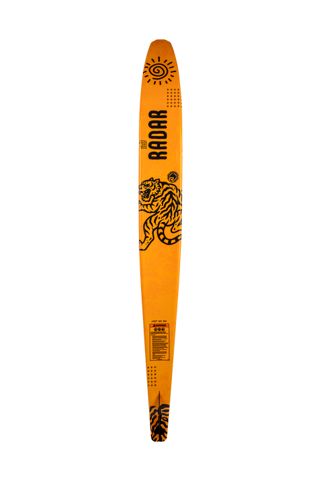 Radar 2027 Boy's Total Radar Awesomeness (T.R.A.) Slalom Ski (Matte Black / Tiger Yellow)