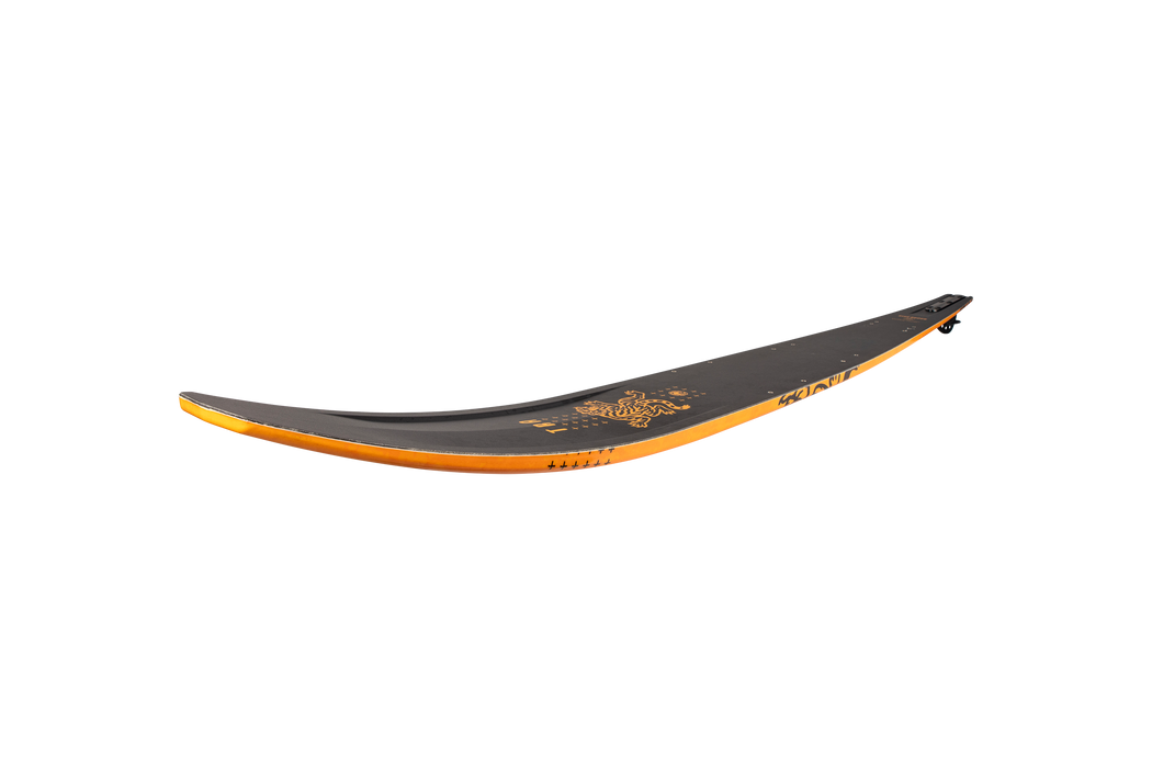 Radar 2027 Boy's Total Radar Awesomeness (T.R.A.) Slalom Ski (Matte Black / Tiger Yellow)