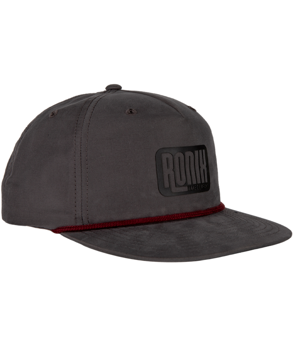 Ronix 2026 Genisis - 5-Panel W/ Rope Hat - Snapback - Charcoal / Maroon