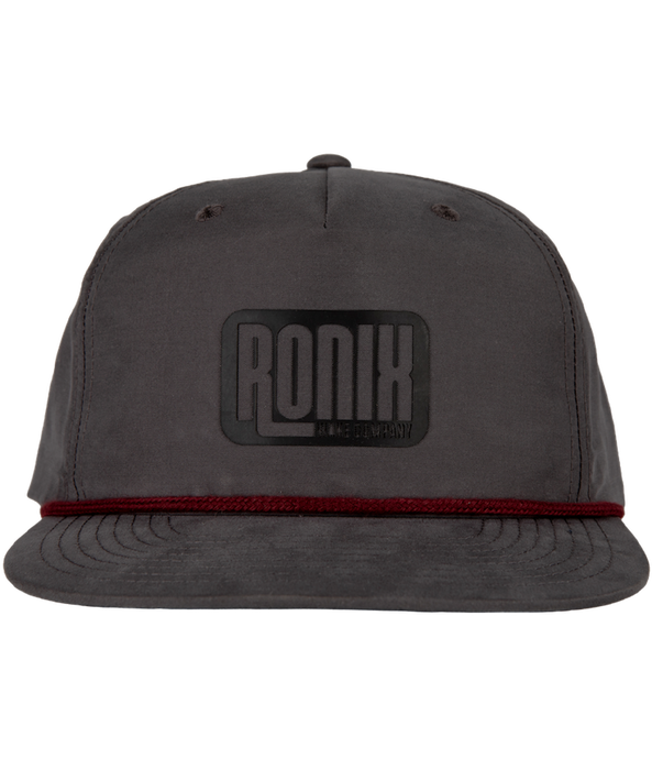 Ronix 2026 Genisis - 5-Panel W/ Rope Hat - Snapback - Charcoal / Maroon