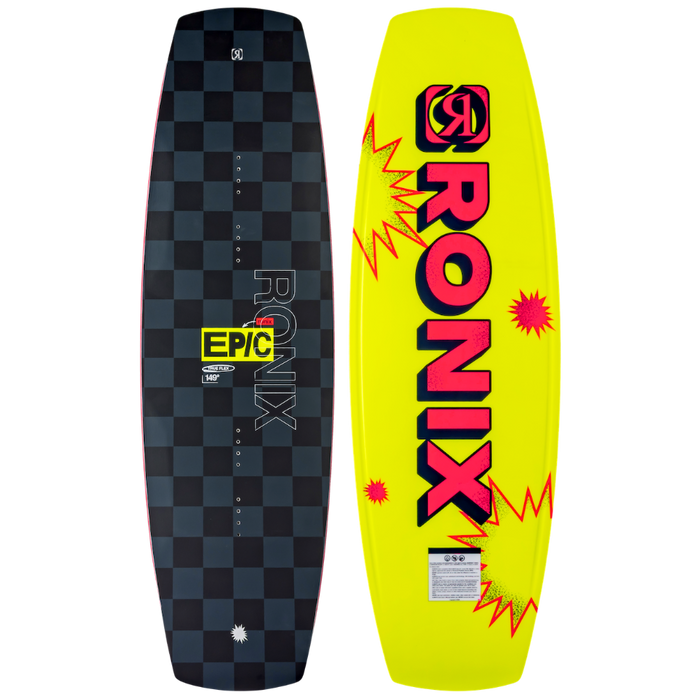 Ronix 2027 Epic True Flex Park Wakeboard (Black / Yellow / Pop Art)