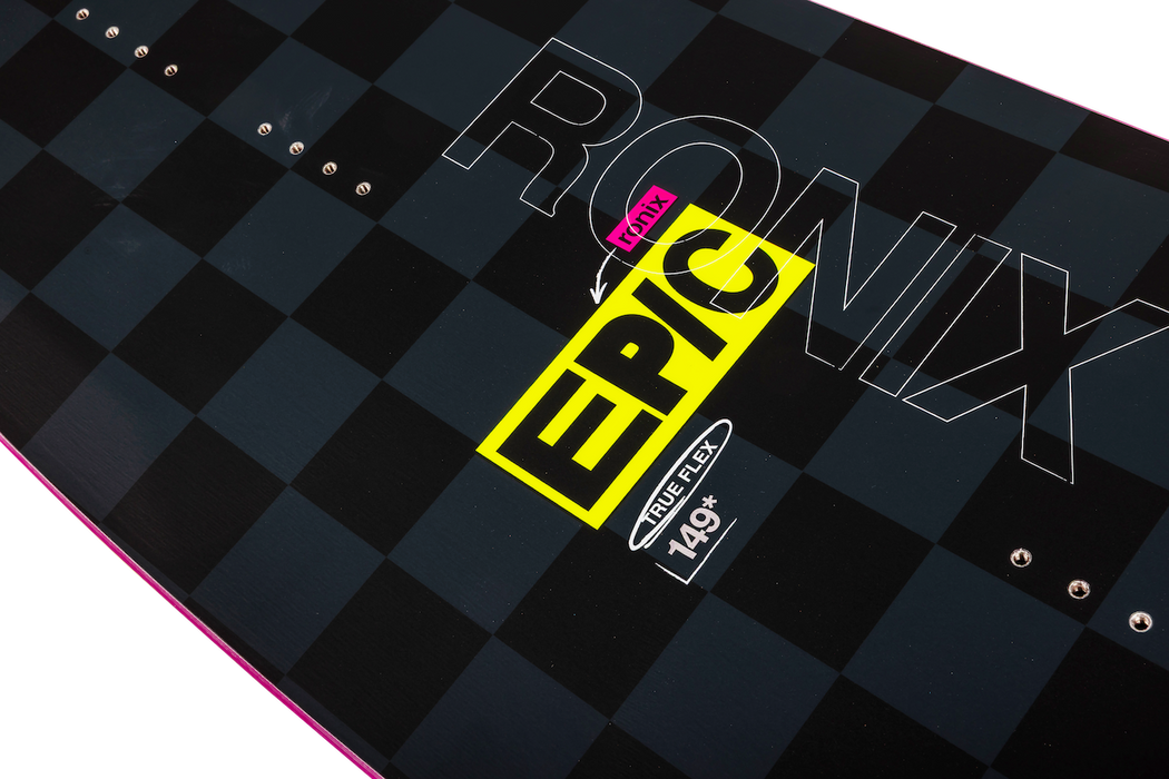 Ronix 2027 Epic True Flex Park Wakeboard (Black / Yellow / Pop Art)