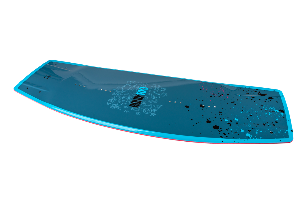 Ronix 2027 RX1 129cm Air Core 3 Kid's Hybrid Rocker Wakeboard (Dove Grey Splattered Blue)