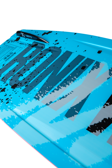 Ronix 2027 RX1 129cm Air Core 3 Kid's Hybrid Rocker Wakeboard (Dove Grey Splattered Blue)