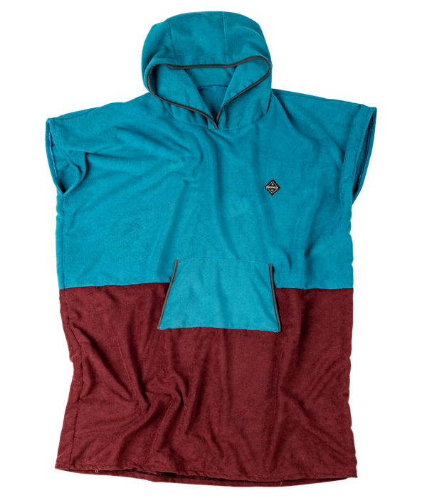 Ronix 2026 Brand Change Poncho - Sea Blue / Maroon - OSFM