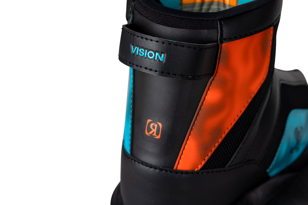 Ronix 2027 Vision Stage 1 Kid's Wakeboots (Black Blue Hot Red)