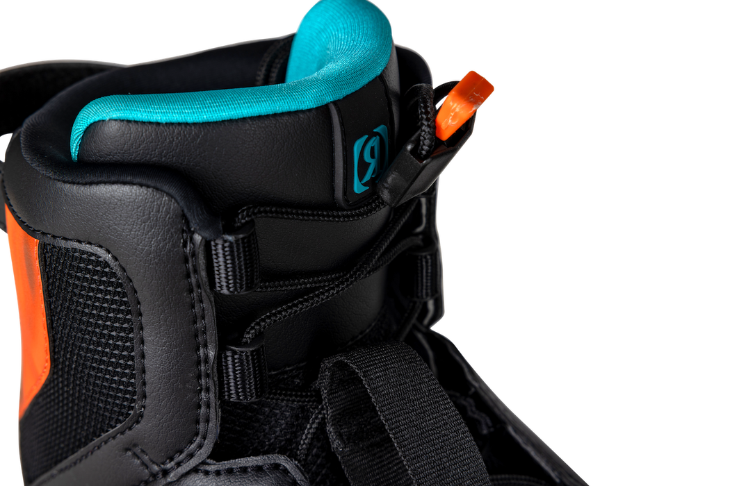 Ronix 2027 Vision Stage 1 Kid's Wakeboots (Black Blue Hot Red)