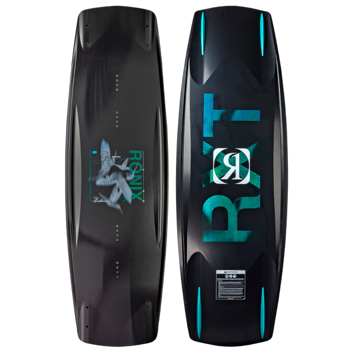 Ronix 2027 RXT Blackout Technology Continuous Rocker Wakeboard (Black / Holographic)
